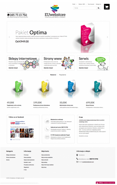 Strony internetowe i sklepy e-commerce