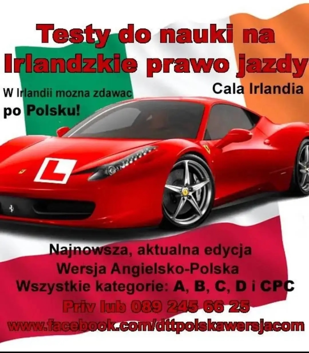 W Irlandii można zdawać po Polsku. Zdawalność w wielu miastach to aż 65-75%